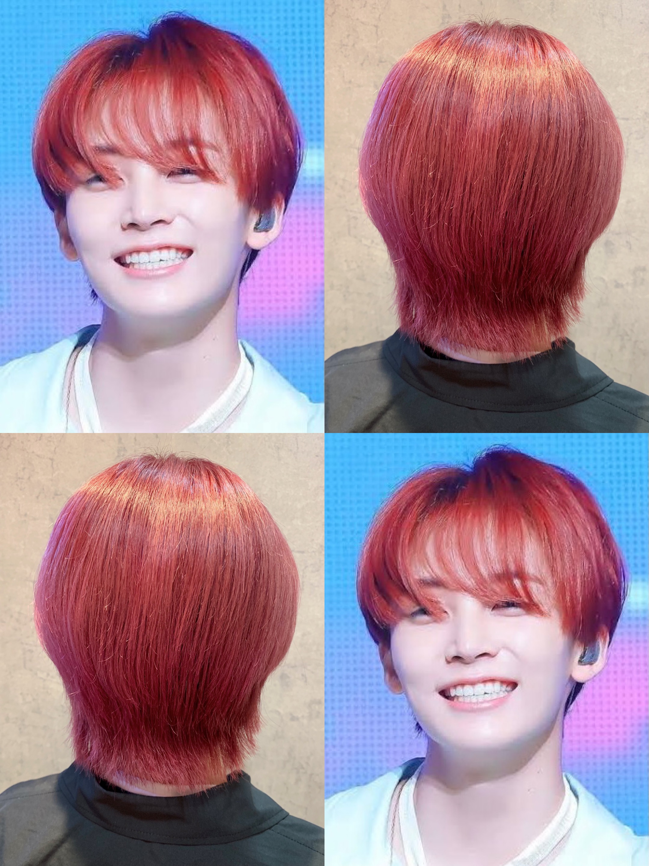 韓国アイドル風チェリーカラー