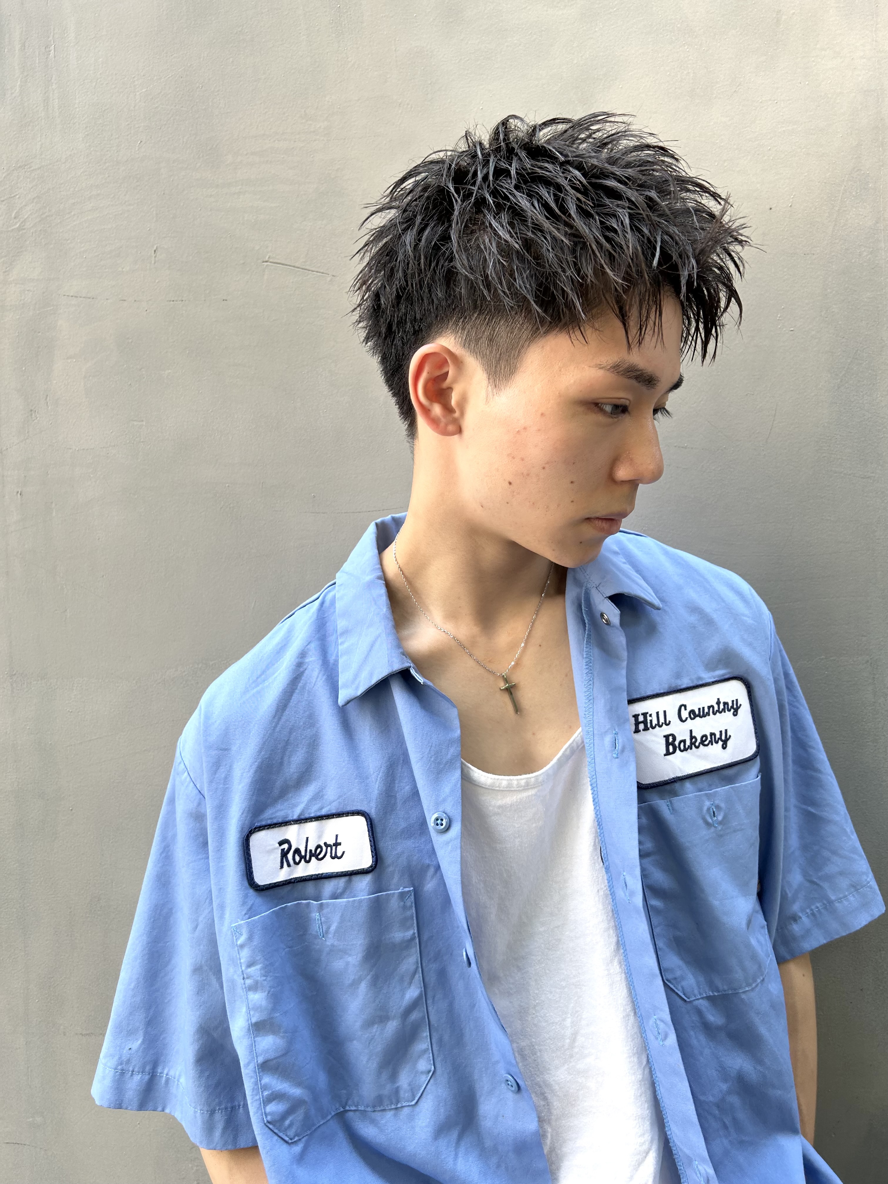 爽やかショート アップバング《メンズが人気◎》
